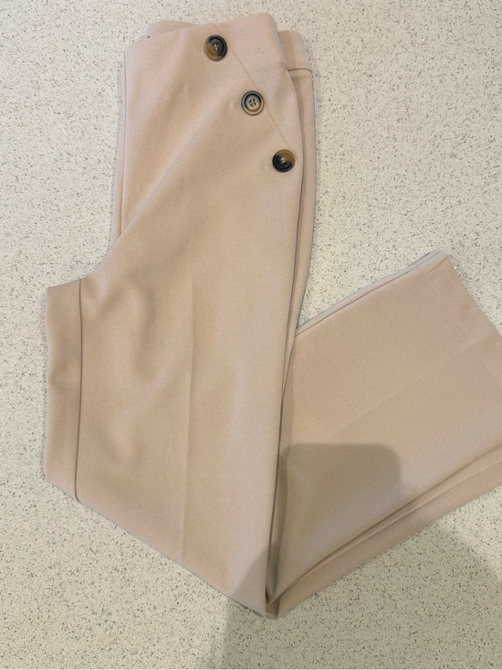 Pants - Chic High-Waist Wide Leg Trousers in Blush